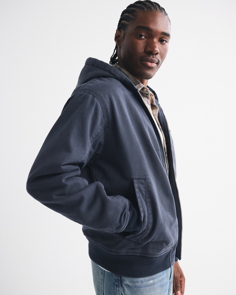 Hooded Workwear Bomber Jacket