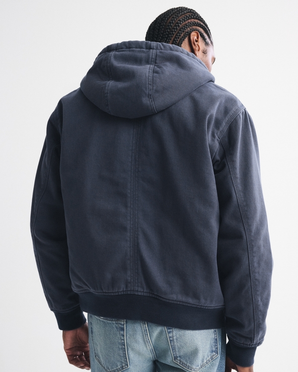 Workwear Hooded Bomber Jacket