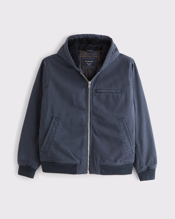 Workwear Hooded Bomber Jacket