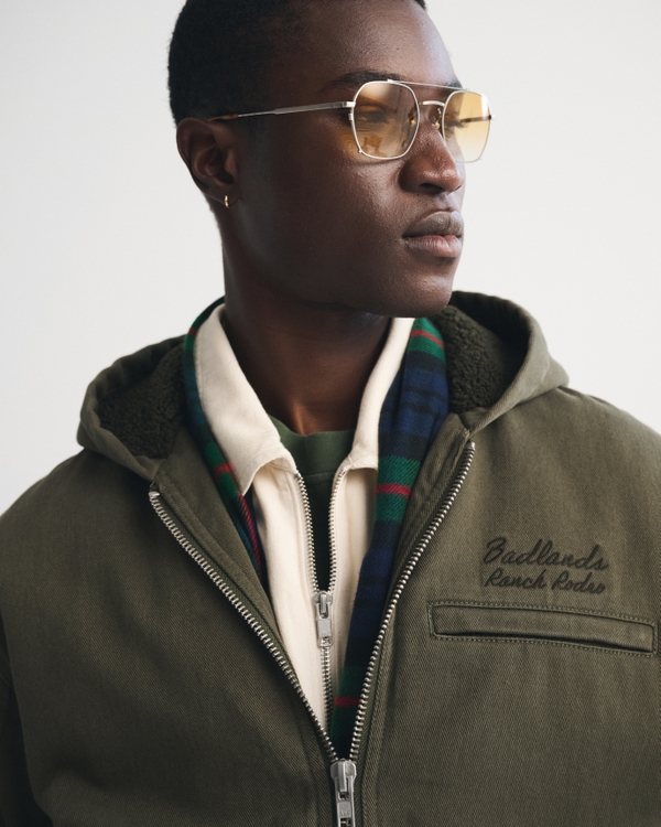 Hooded Workwear Bomber Jacket