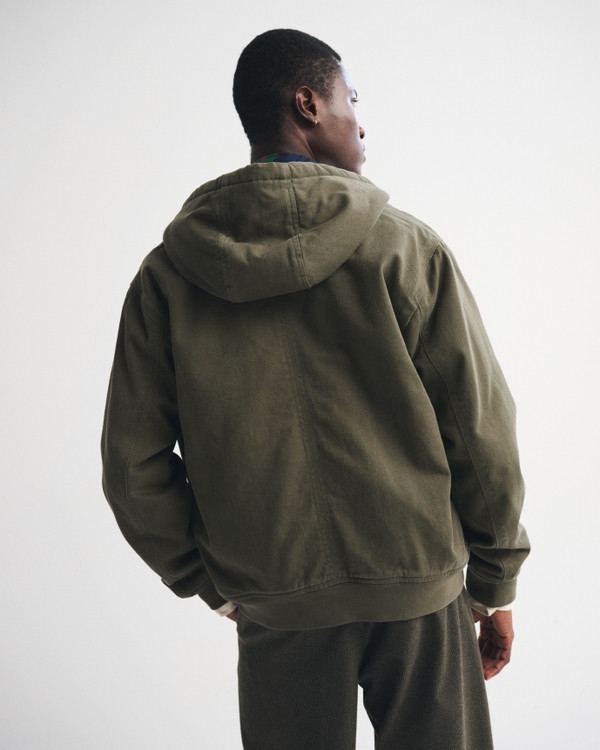 Hooded Workwear Bomber Jacket