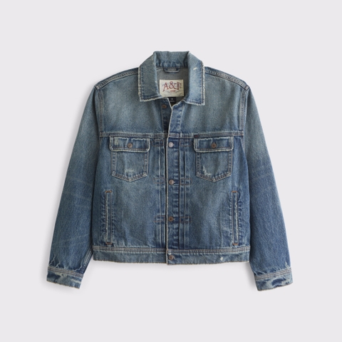 Женские куртки Abercrombie & Fitch Denim Trucker Jacket