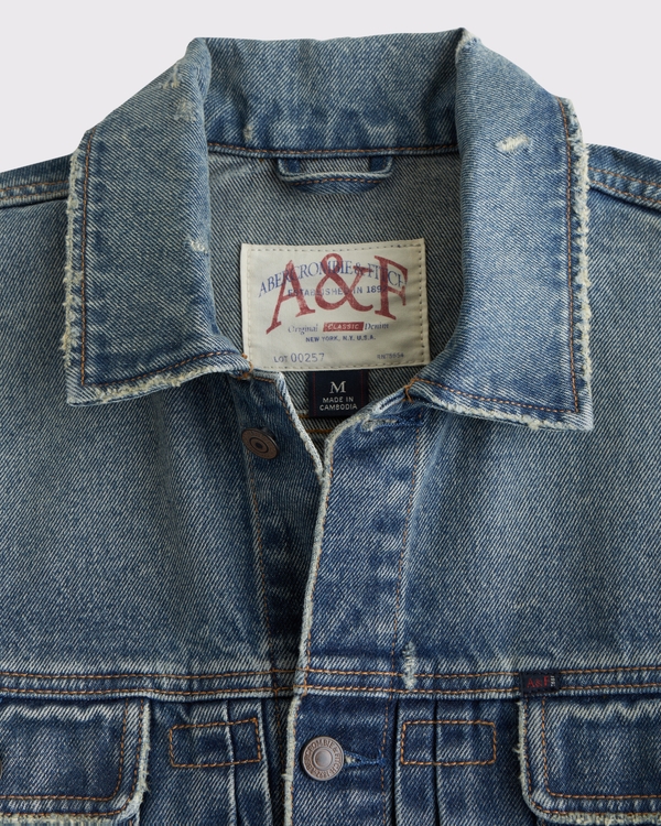 Men's Denim Trucker Jacket | Men's Clearance | Abercrombie.com