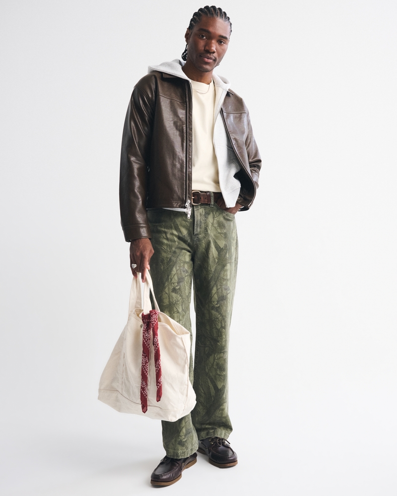 Vegan Leather Zip Jacket