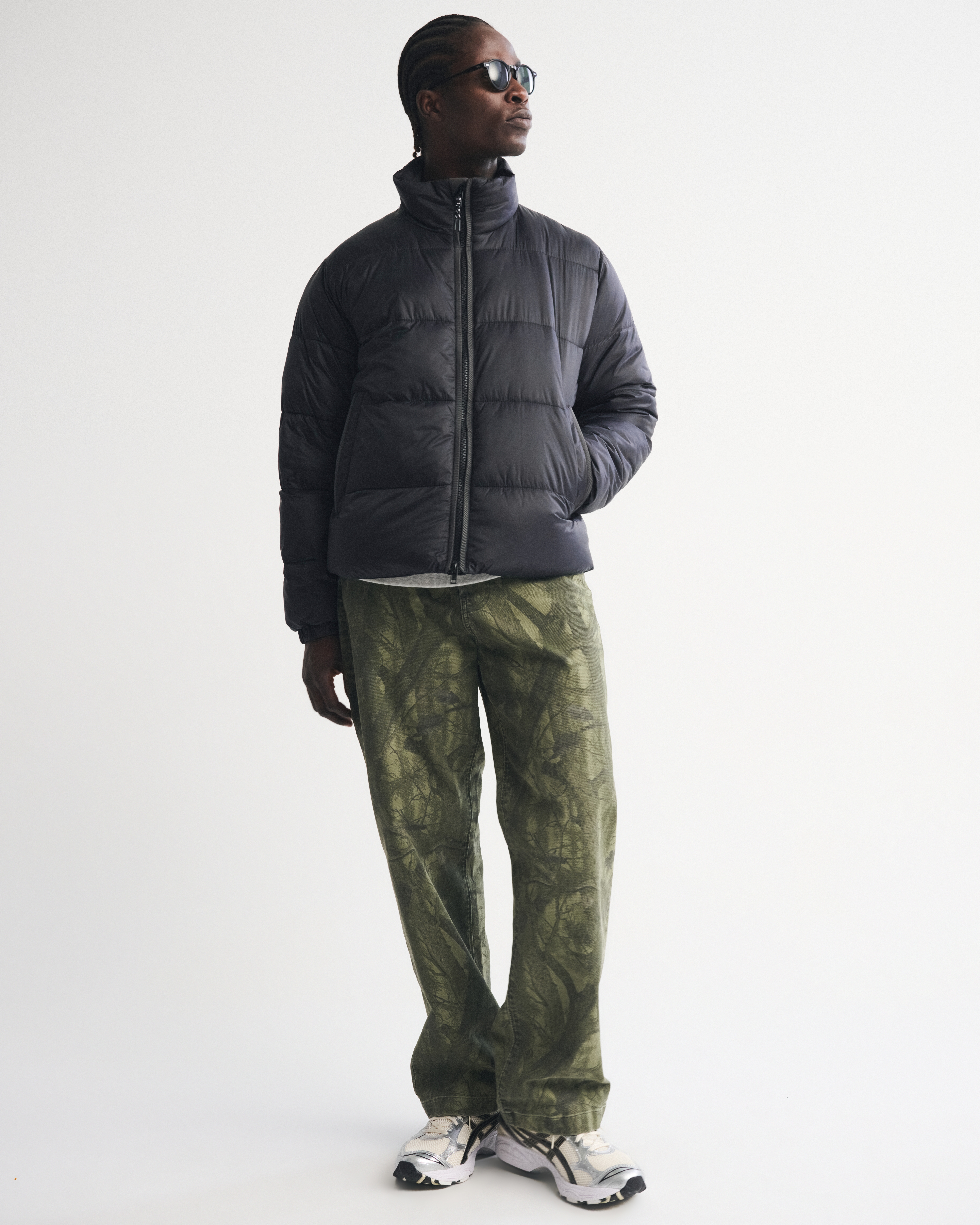 Мужские куртки Abercrombie & Fitch A&F AirCloud Mockneck Puffer — фото 3