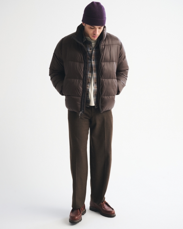 A&F AirCloud Mockneck Puffer