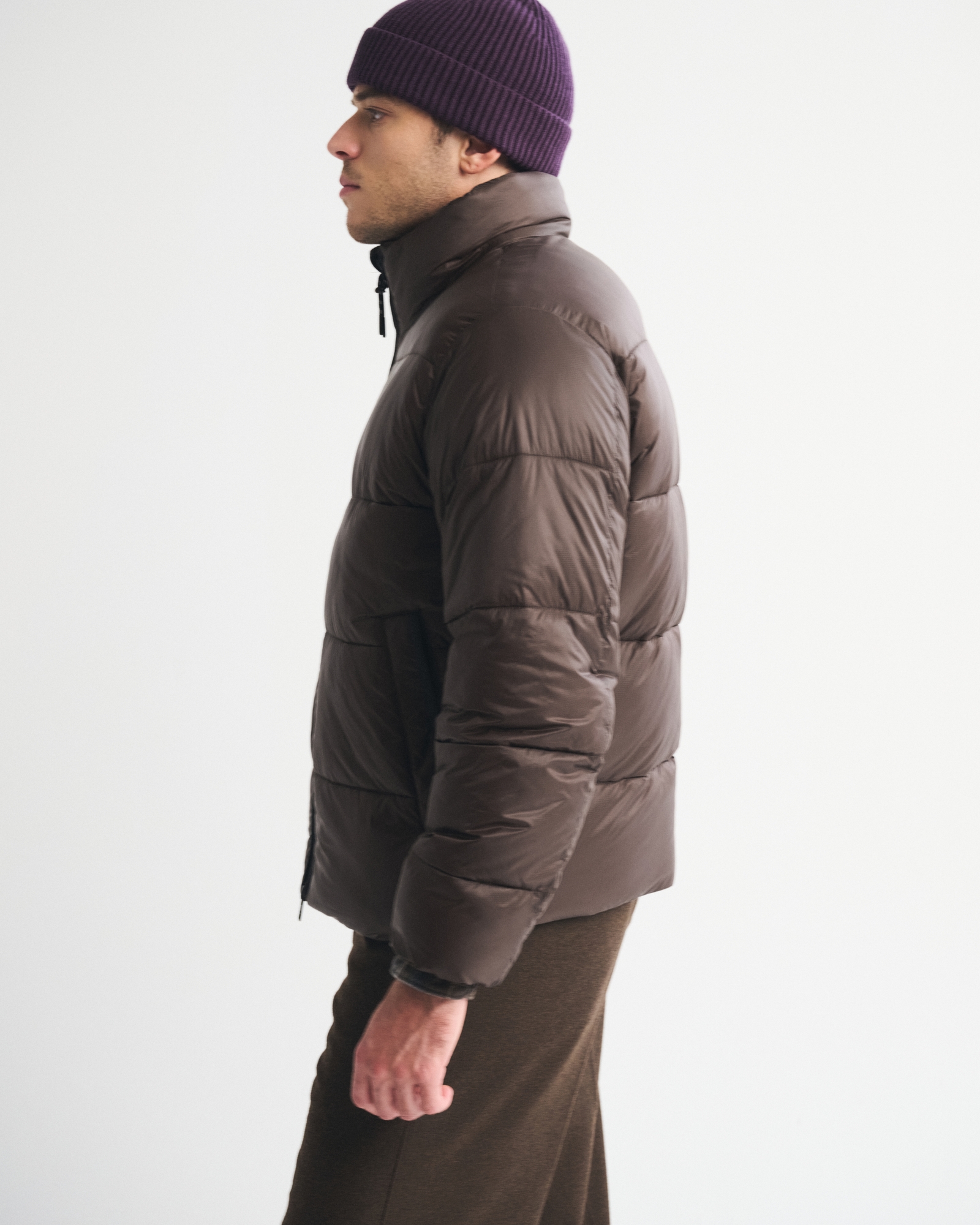 A&F AirCloud Mockneck Puffer