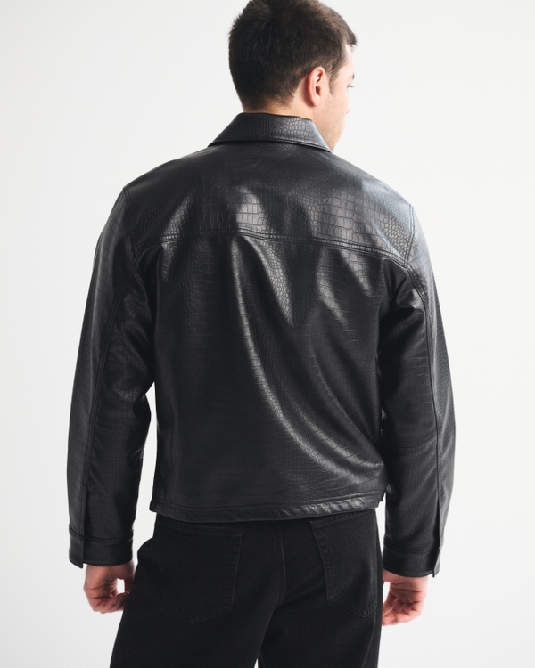 Easy Vegan Leather Zip Jacket