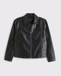 Easy Vegan Leather Zip Jacket