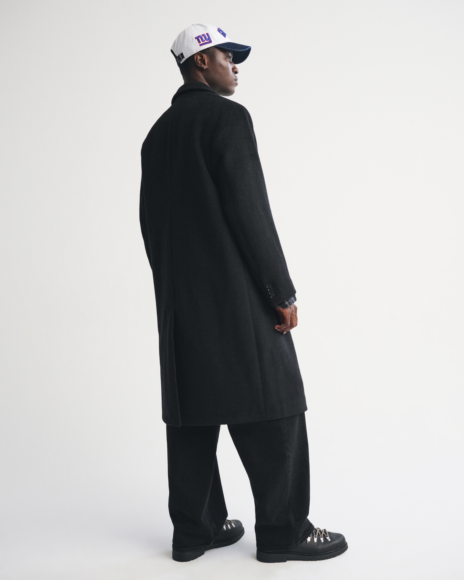 Wool-Blend Double-Breasted Coat