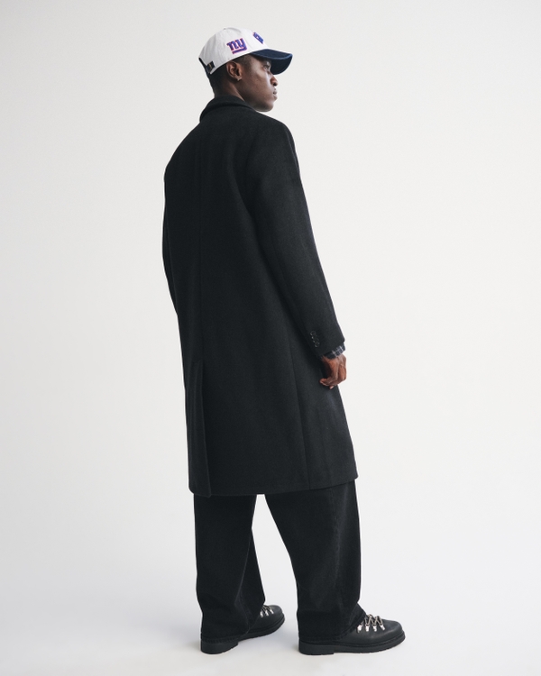 Wool-Blend Double-Breasted Coat