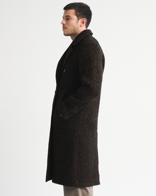 Wool-Blend Double-Breasted Coat