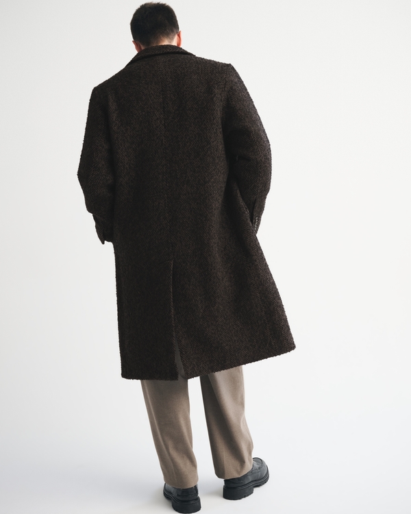 Wool-Blend Double-Breasted Coat