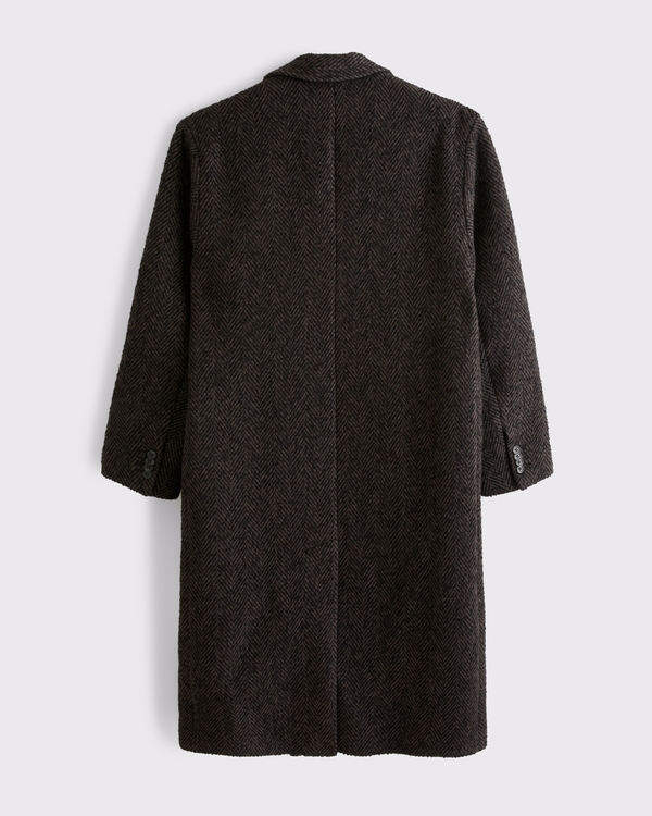 Wool-Blend Double-Breasted Coat
