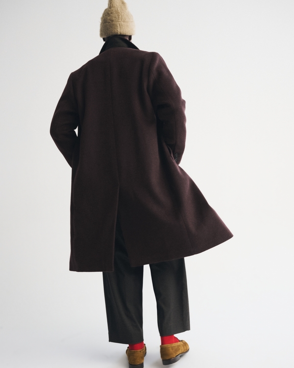 Wool-Blend Double-Breasted Coat