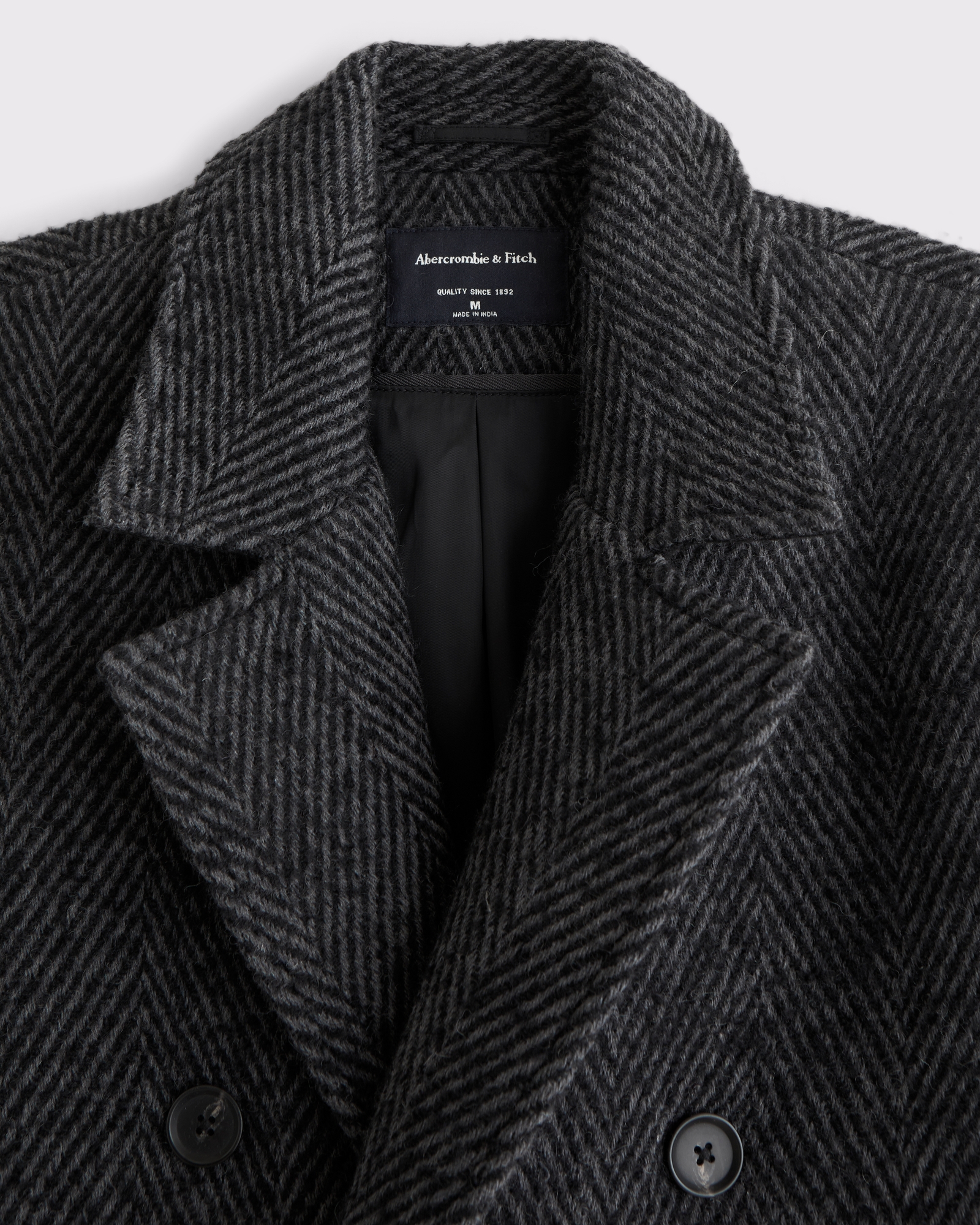 Wool-Blend Double-Breasted Coat