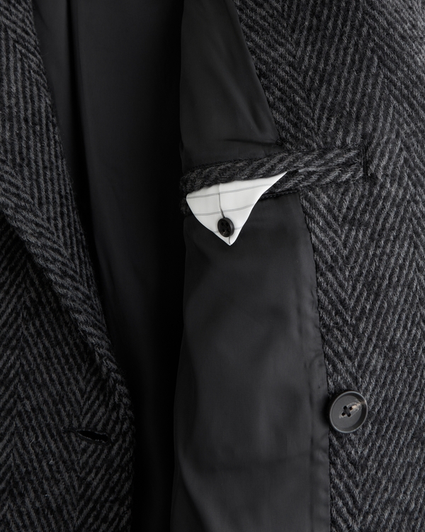 Wool-Blend Double-Breasted Coat