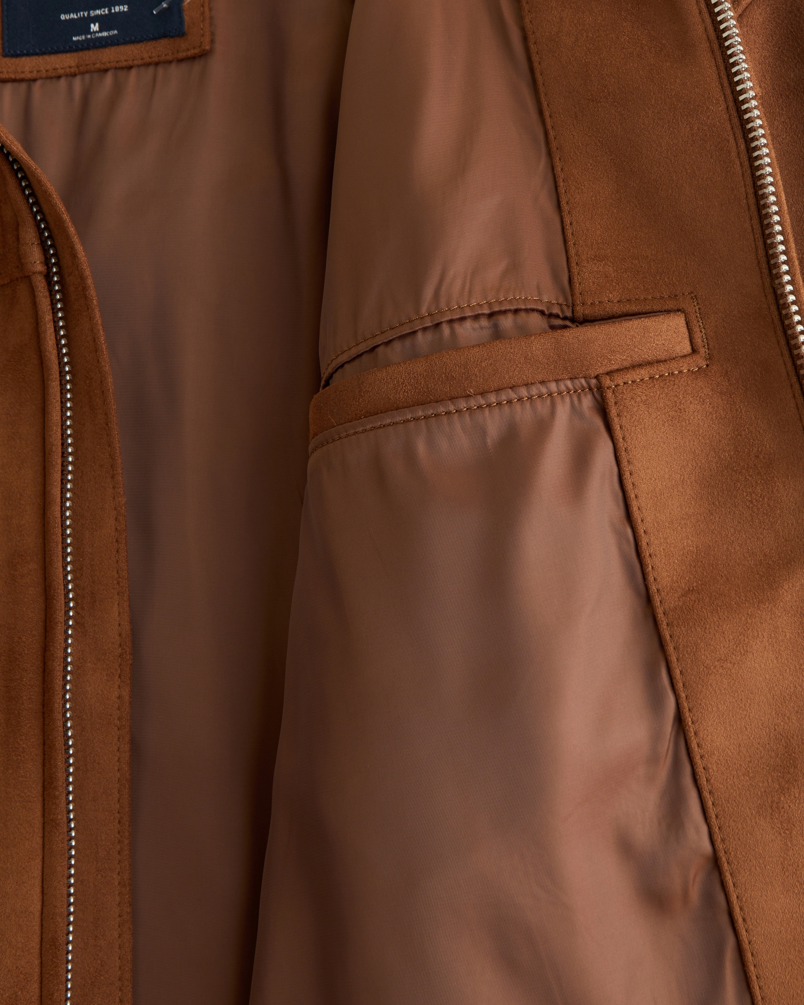 Easy Vegan Suede Zip Jacket