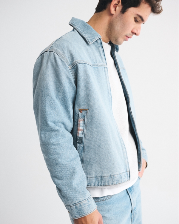 Denim Easy Zip Jacket