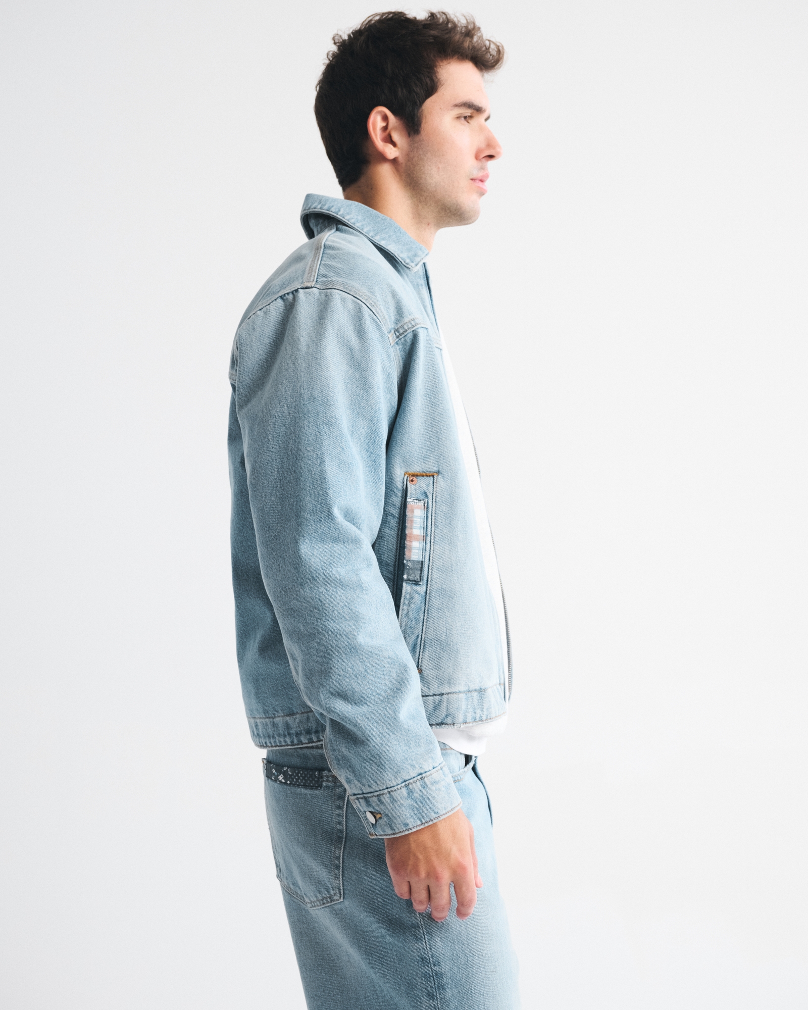 Easy Denim Zip Jacket