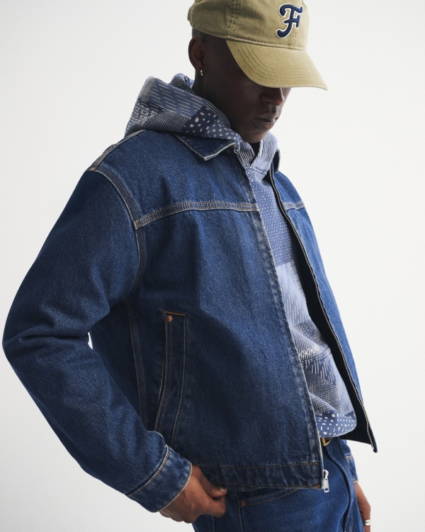 Denim Easy Zip Jacket