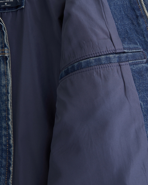 Men's Easy Denim Zip Jacket | Men's Clearance | Abercrombie.com
