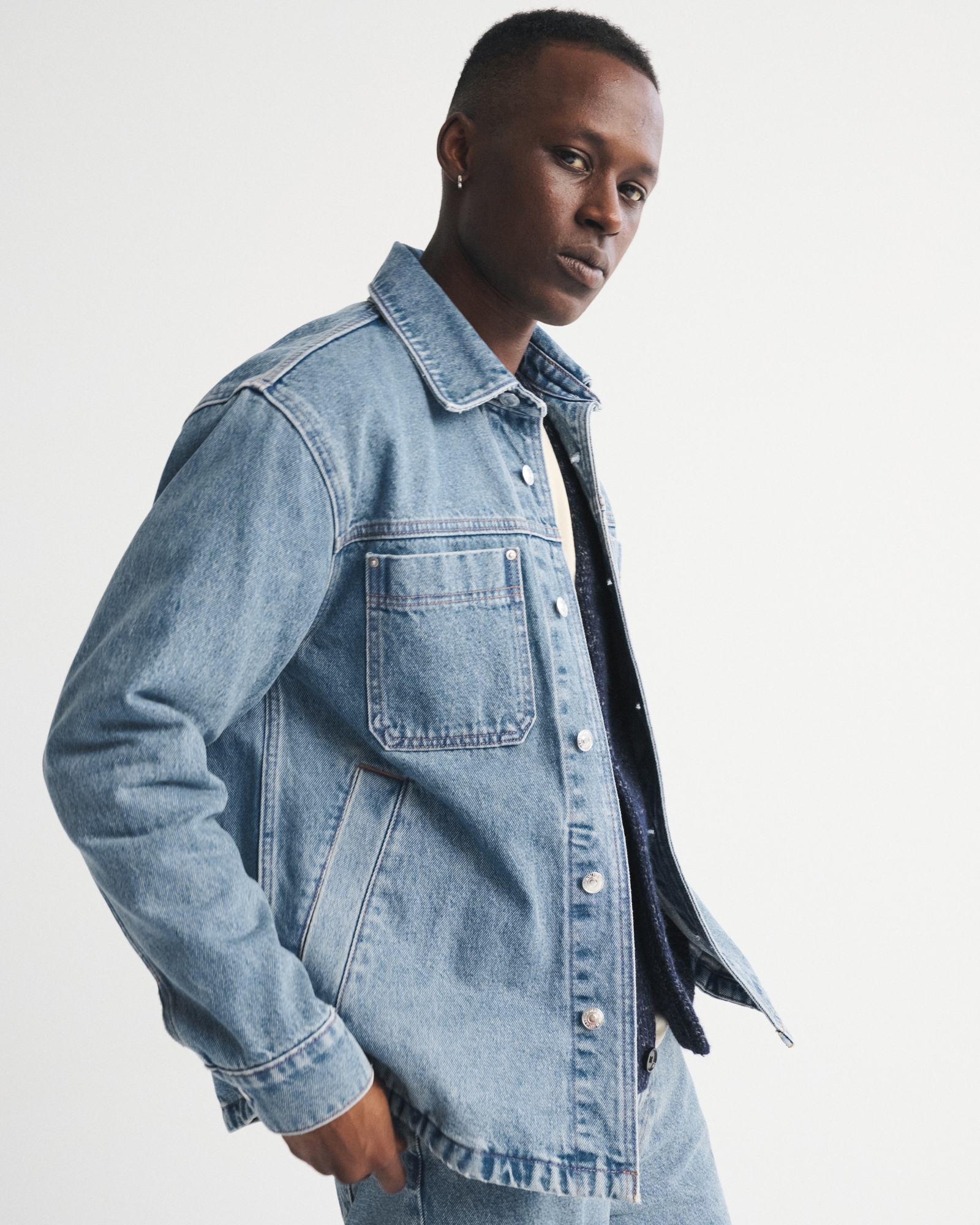 Abercrombie & Fitch Denim Shirt Jacket | MainPlace Mall
