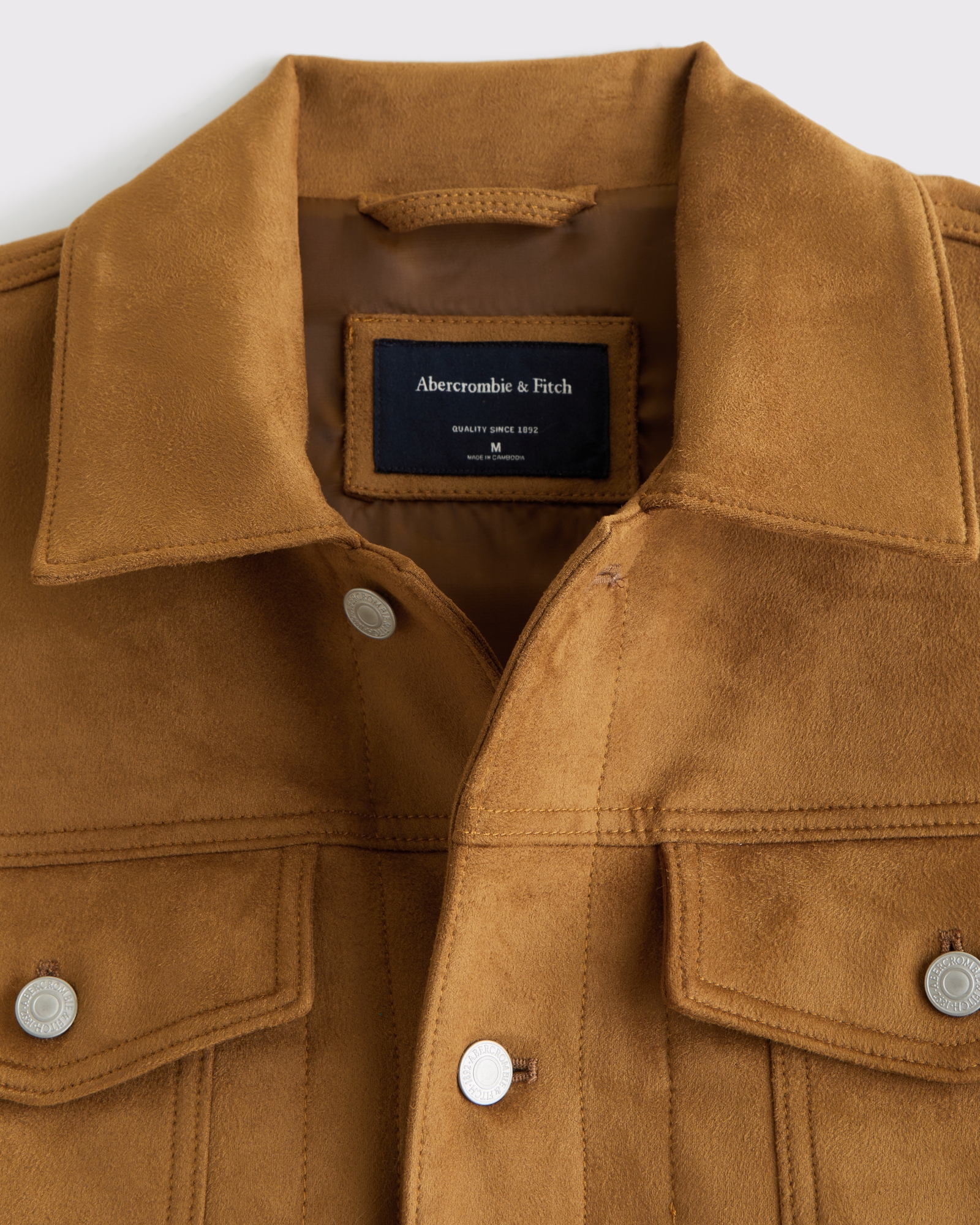 Vegan Suede Trucker Jacket