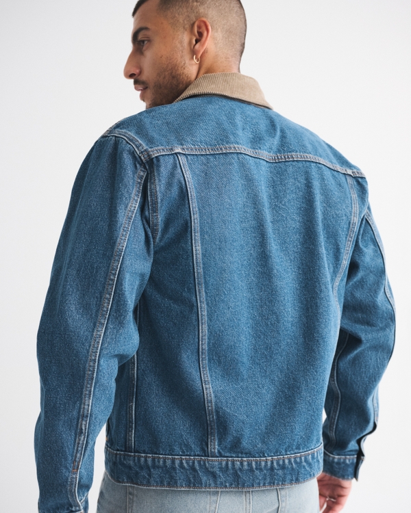 Cropped Denim Trucker Jacket