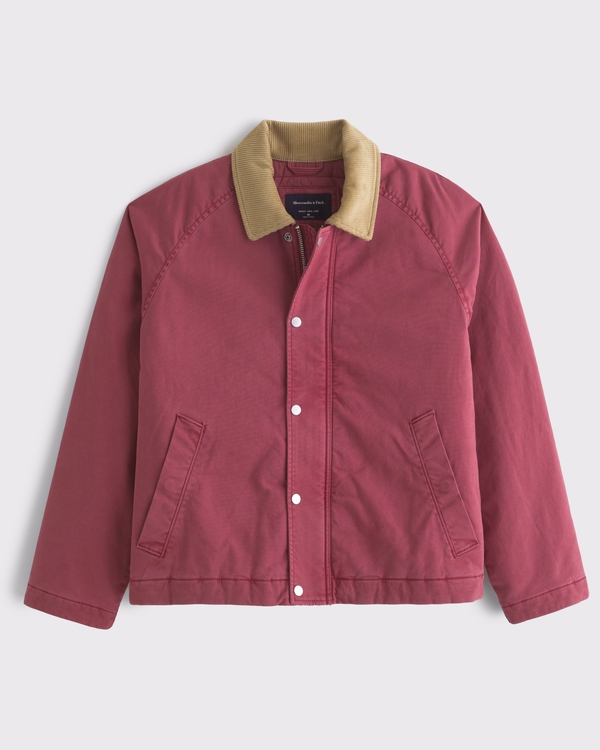 Zip Deck Jacket, Red view 1