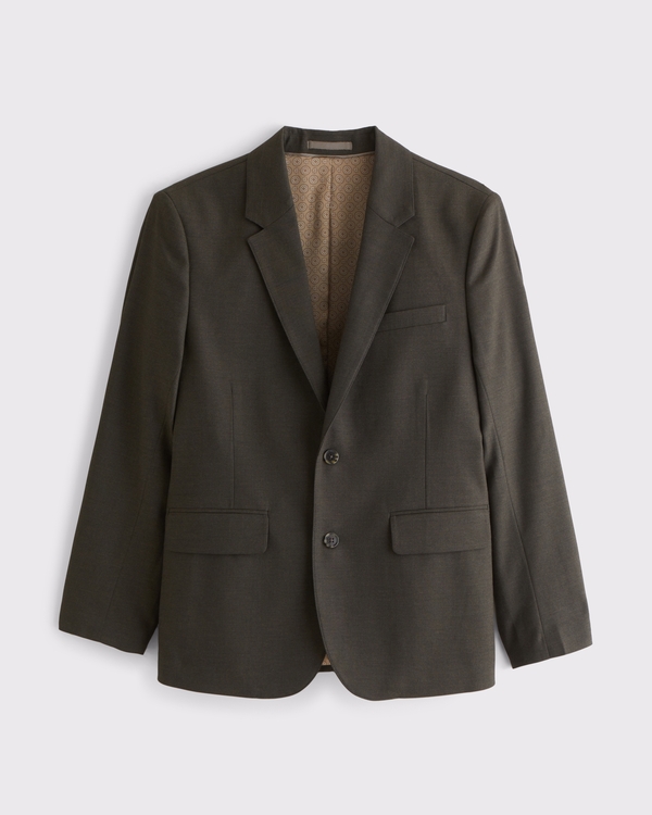 The A&F Collins Slim Blazer, Dark Olive view 1
