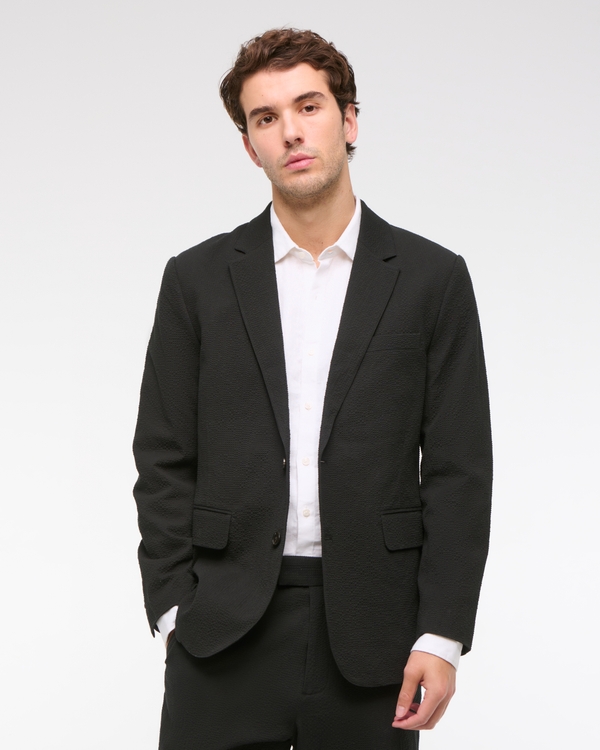 Men's The A&F Collins Tailored Classic Seersucker Blazer | Men's