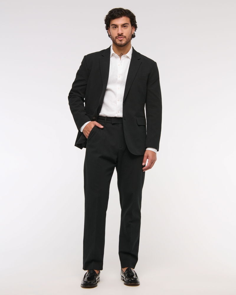 The A&F Collins Athletic Fit Seersucker Blazer