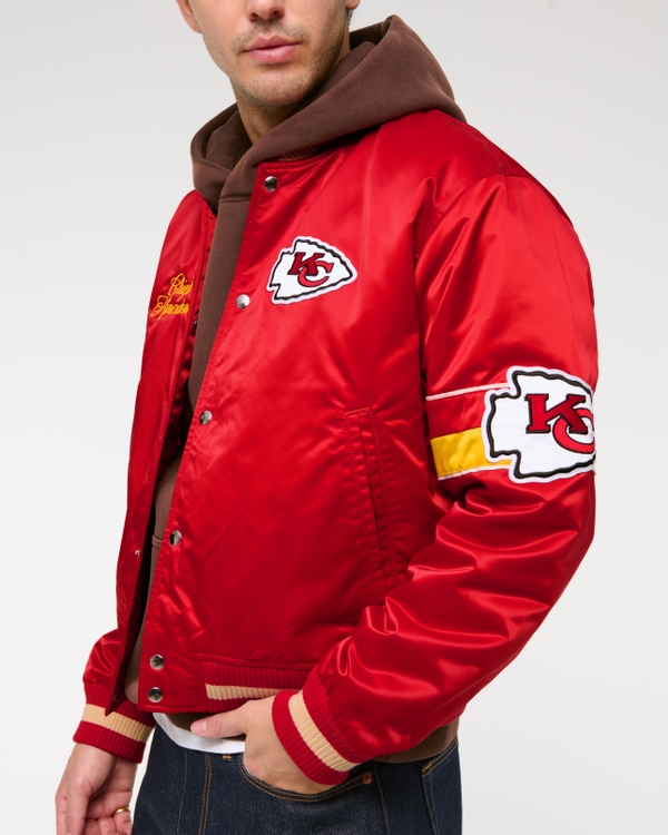 Kansas City Chiefs Varsity Bomber Jacket, Red view 2