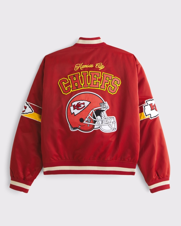Kansas City Chiefs Varsity Bomber Jacket, Red - Chiefs view 1