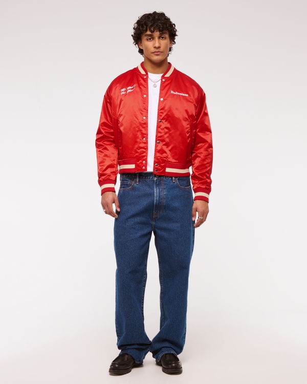 Budweiser Varsity Bomber Jacket