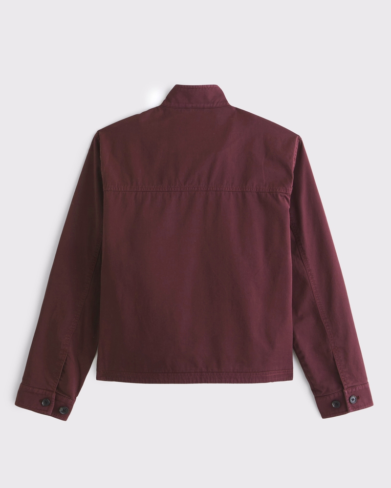 Lightweight Cropped Easy Zip Jacket