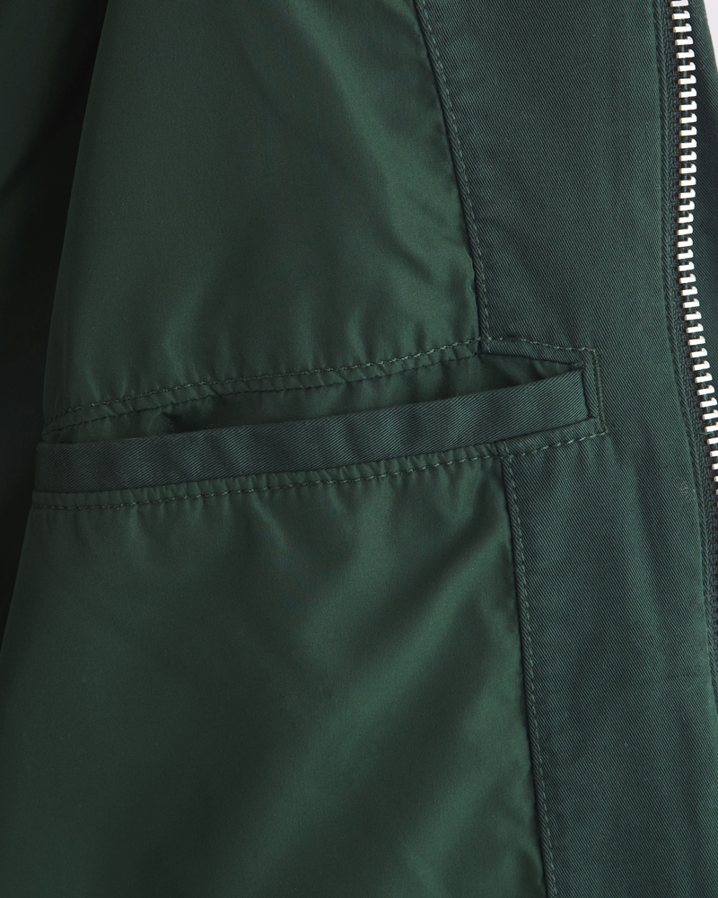Lightweight Cropped Easy Zip Jacket