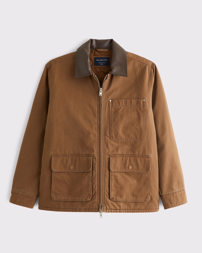 Men's Mid-Length Zip Barn Jacket | Men's Coats & Jackets