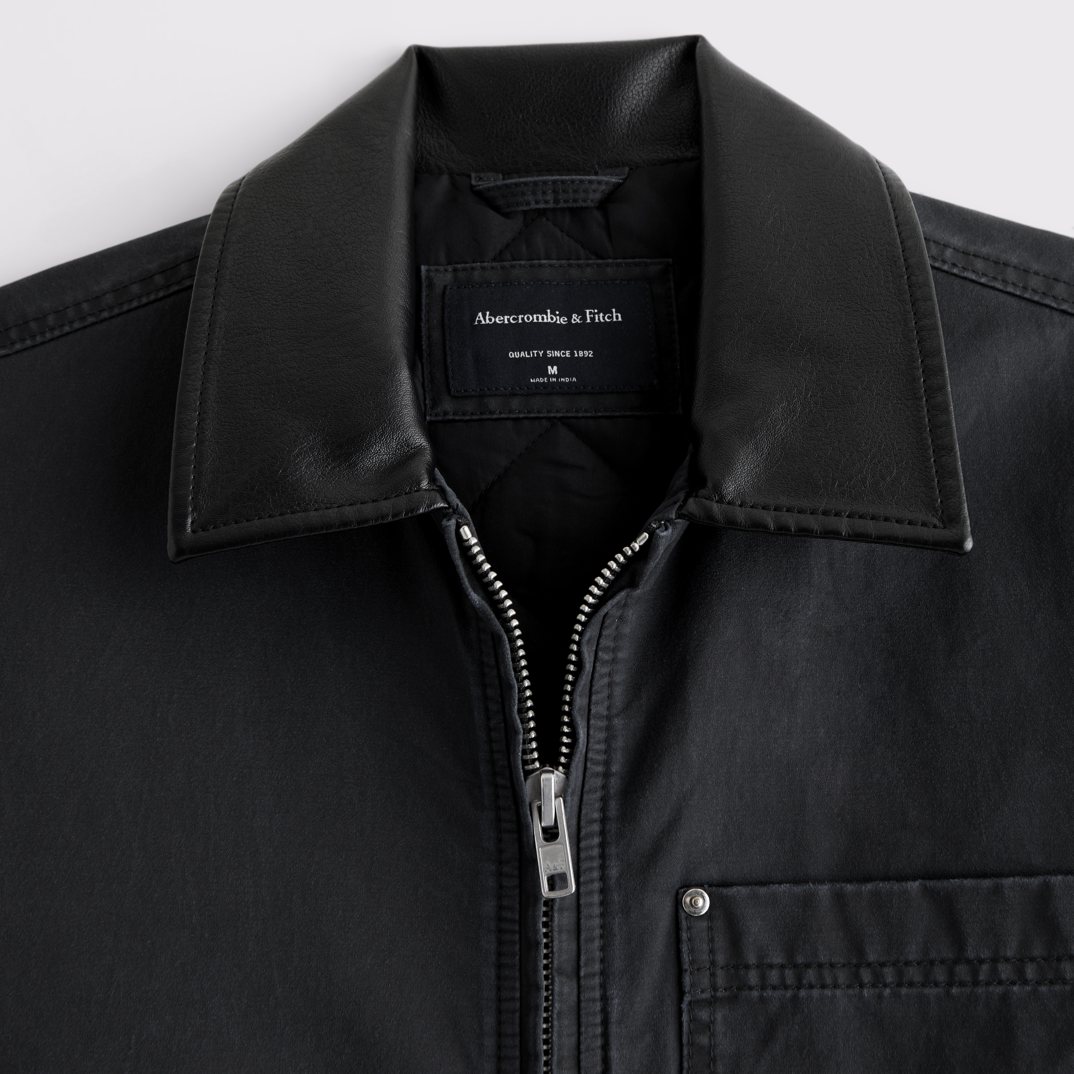 Abercrombie & Fitch コート 黒 Men's Cropped Dressy Zip Jacket | Men's Clearance