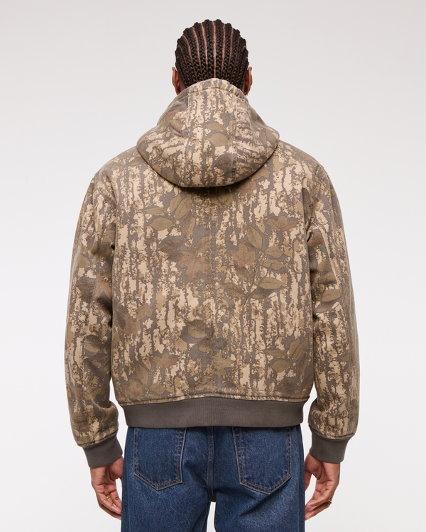 Hooded Workwear Bomber Jacket