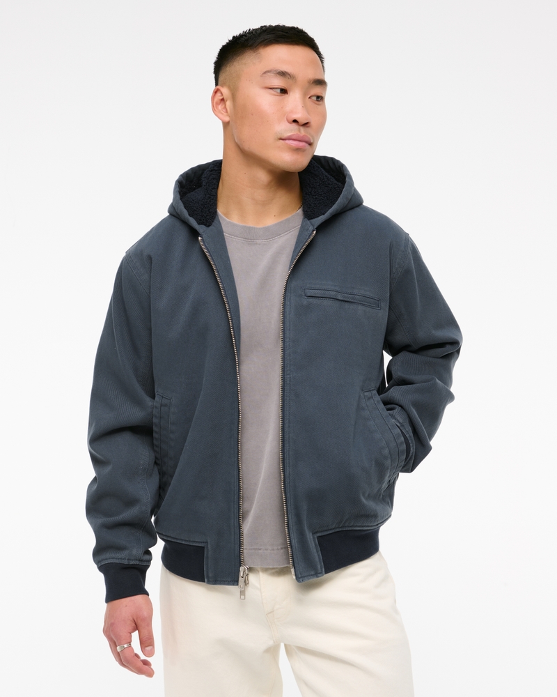 Hooded Workwear Bomber Jacket