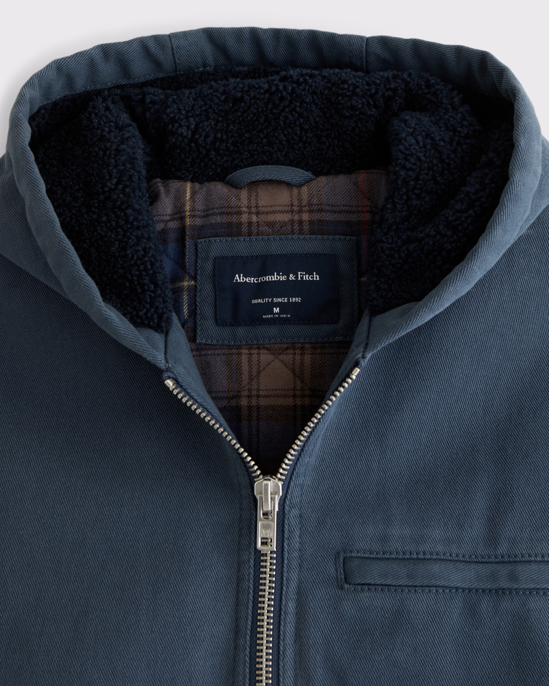 Hooded Workwear Bomber Jacket