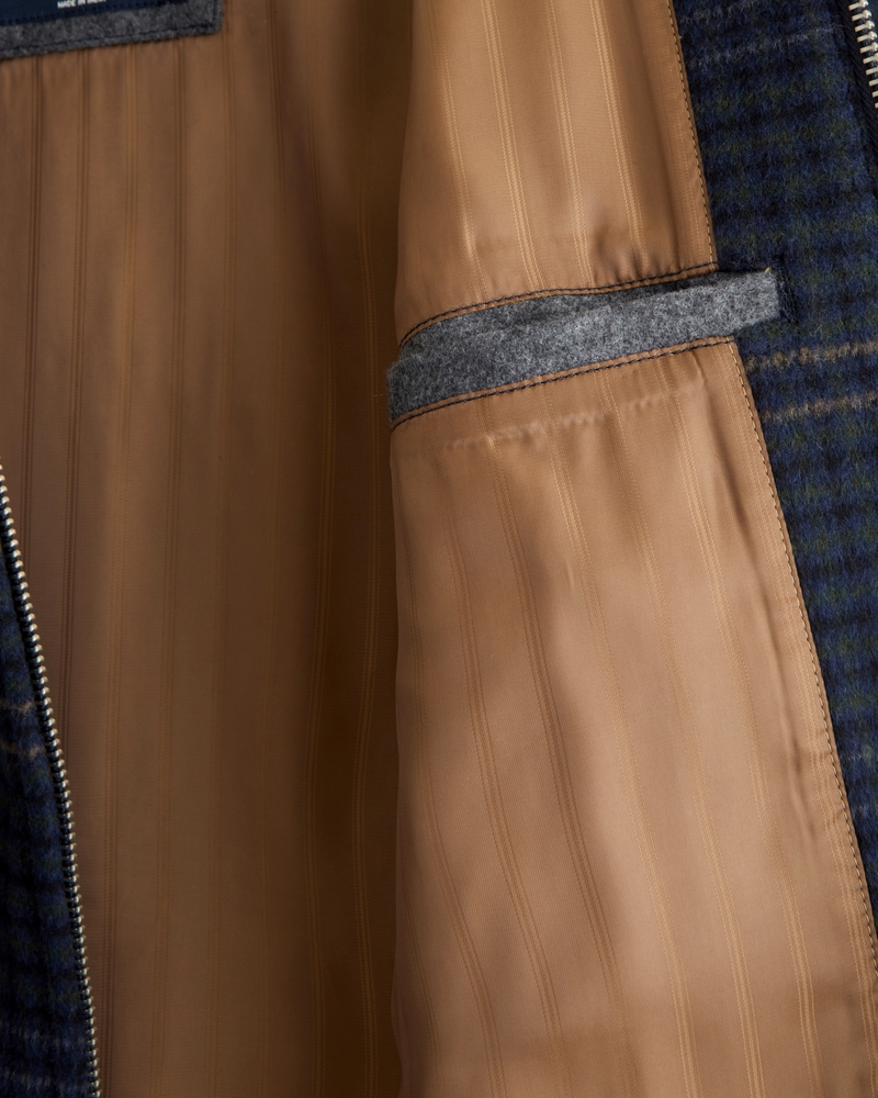 Cropped Wool-Blend Zip Jacket