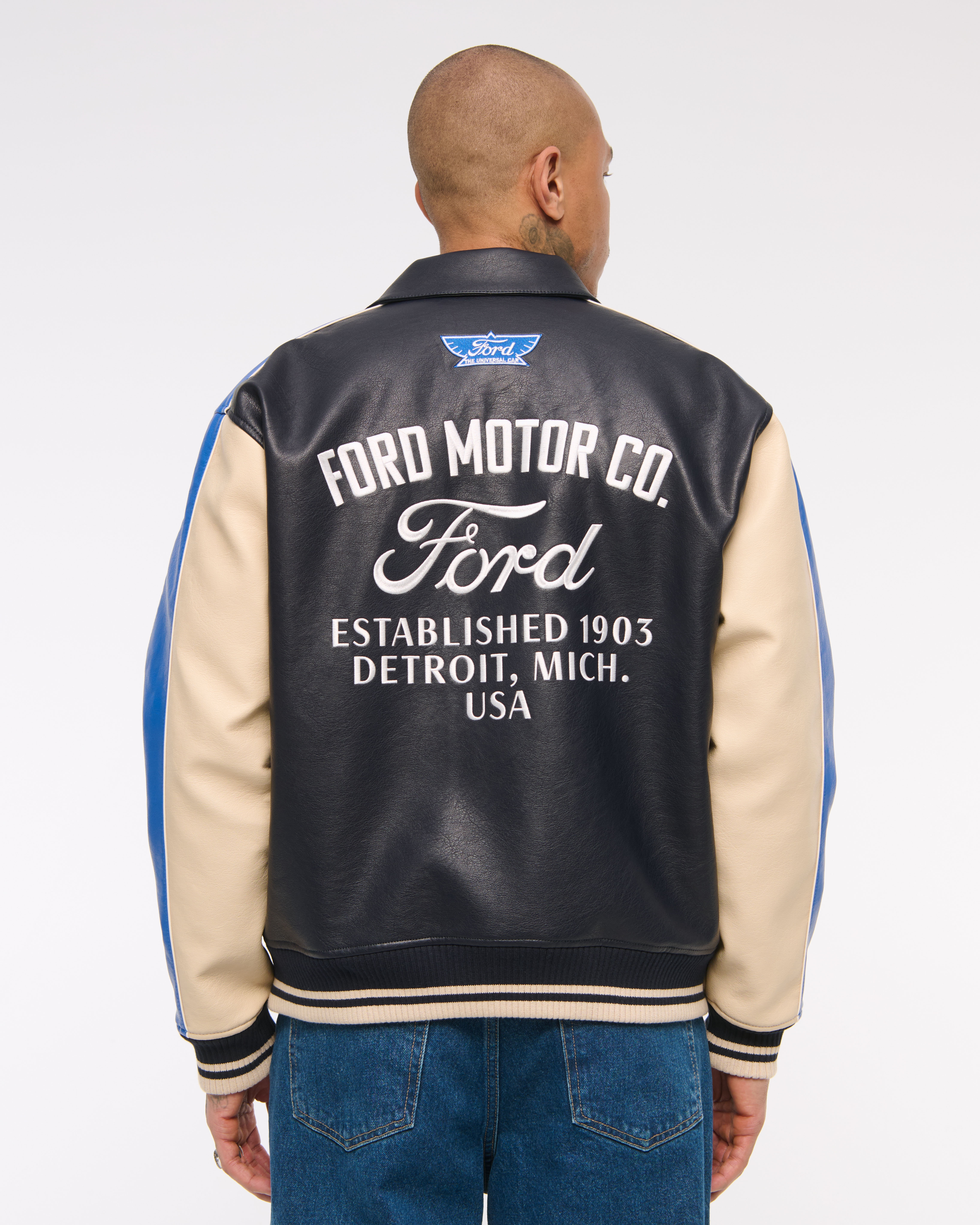 Men's Ford Varsity Bomber Jacket | Men's Clearance