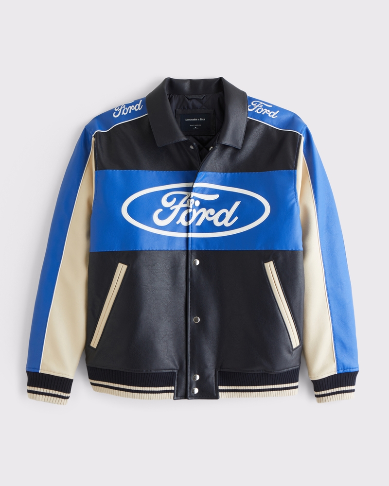 Men's Ford Varsity Bomber Jacket Men's Coats Jackets
