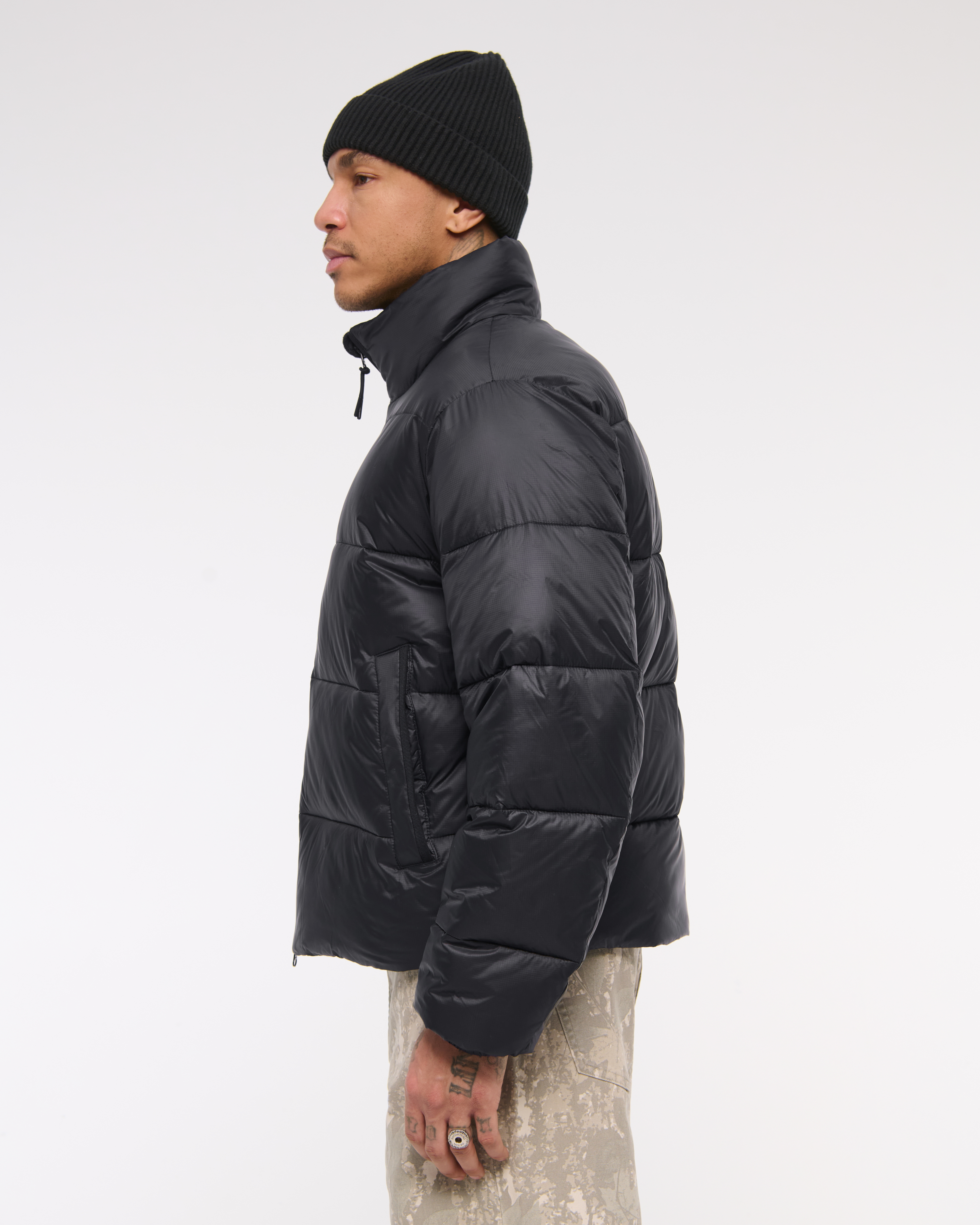 Abercrombie & Fitch アウター Men's Mockneck Zip Puffer | Men's Clearance | Abercrombie.com