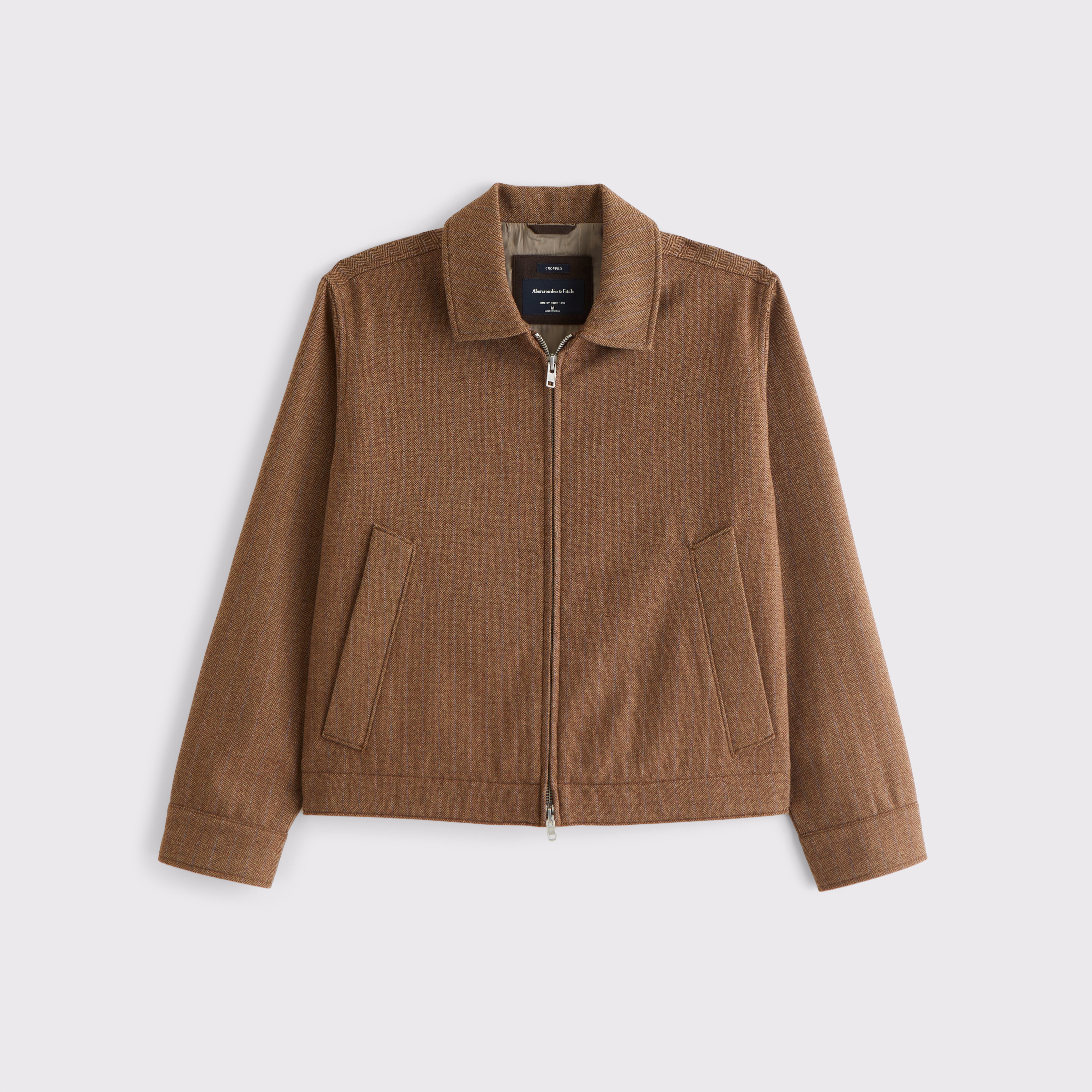 Gran Sasso men's wool eco-montone jacket 1311458002 Brown