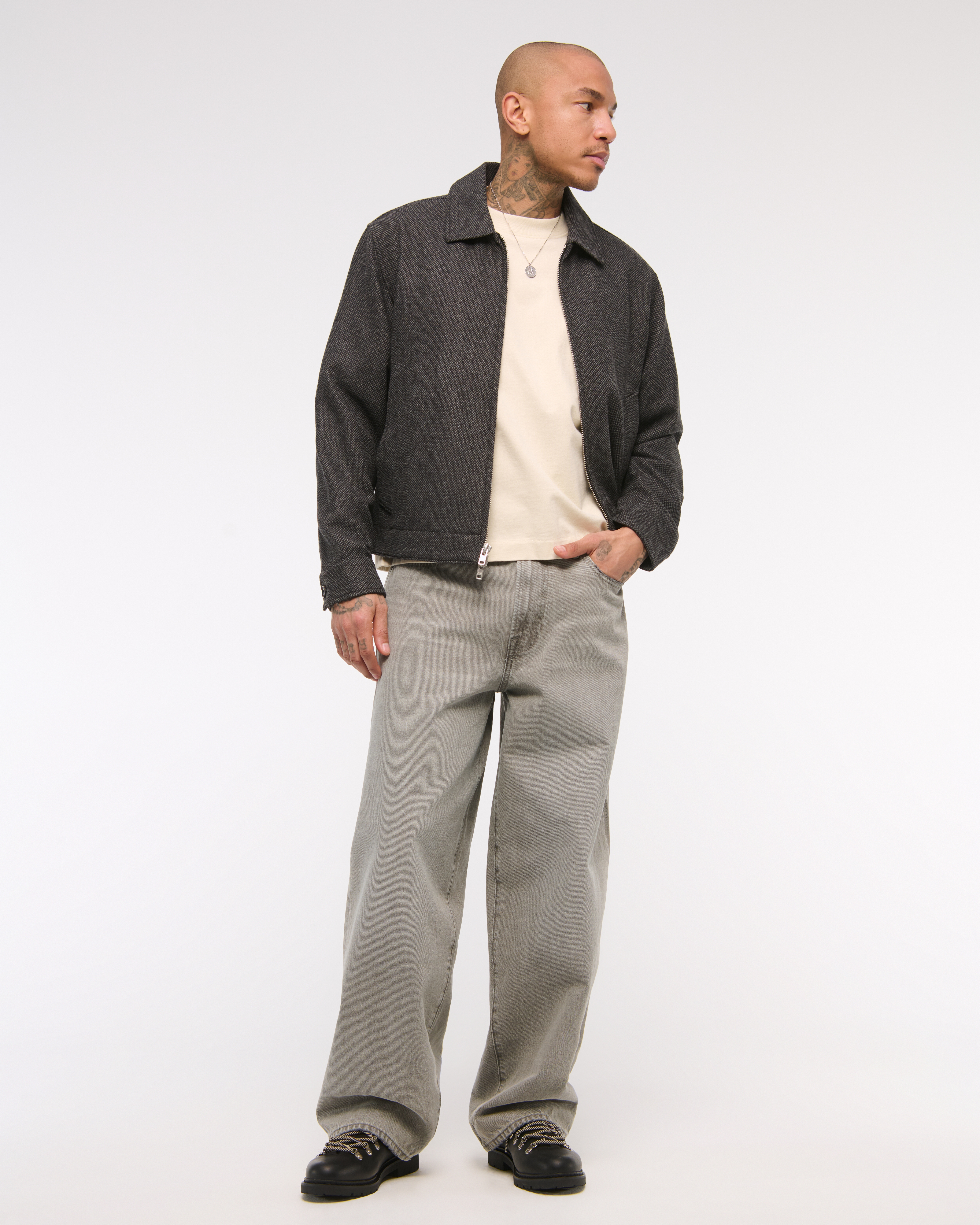 Brook wool short jacket サイズ1 KIC_132-5993-00144-428_model3.