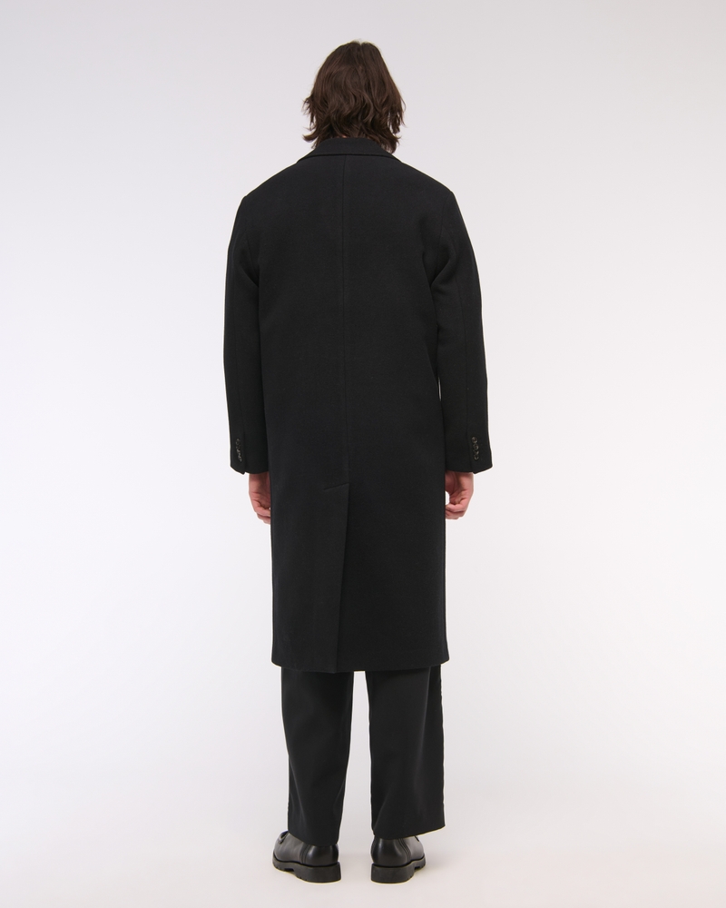 Double-Breasted Wool-Blend Coat